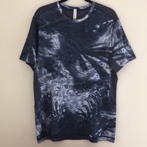 lululemon athletica Men's Tie-Dye Tee - Black and Gray